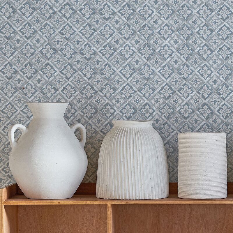 Handgemaakte decoratieve buisvaas van papier-maché Pia