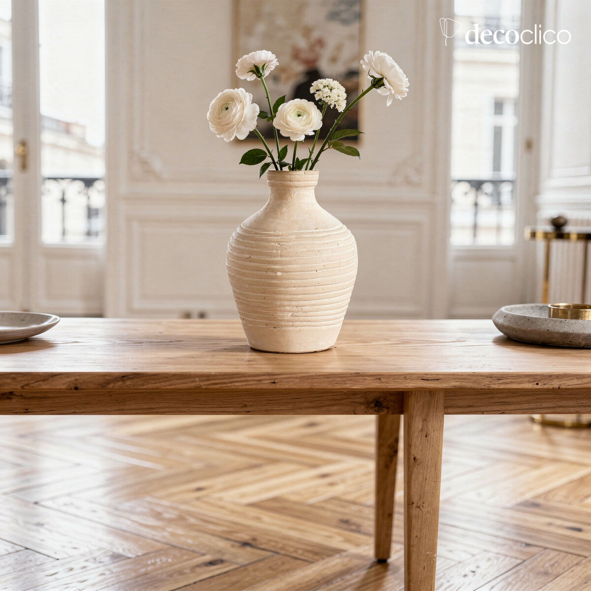 Pia handgemaakte decoratieve vaas van papier-maché Pia