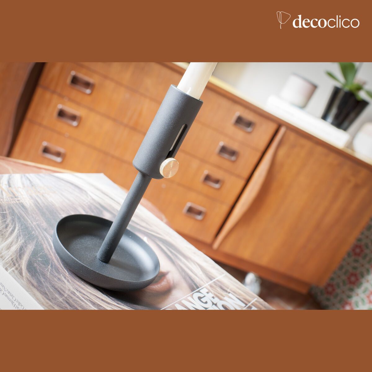 Portacandele nero Granny High