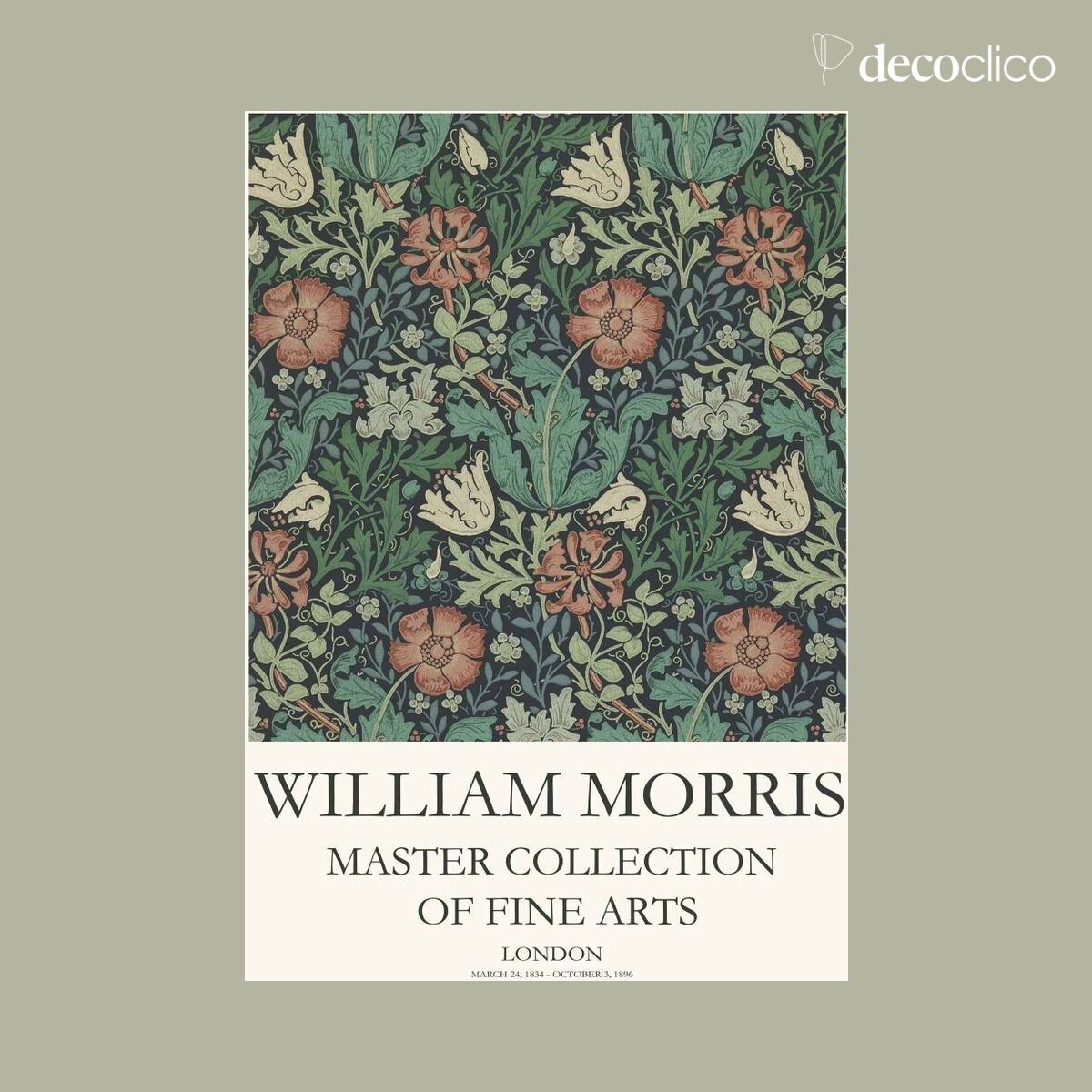 Poster aus Papier William Morris Fine Arts 50x70 cm Spliid Fine Arts