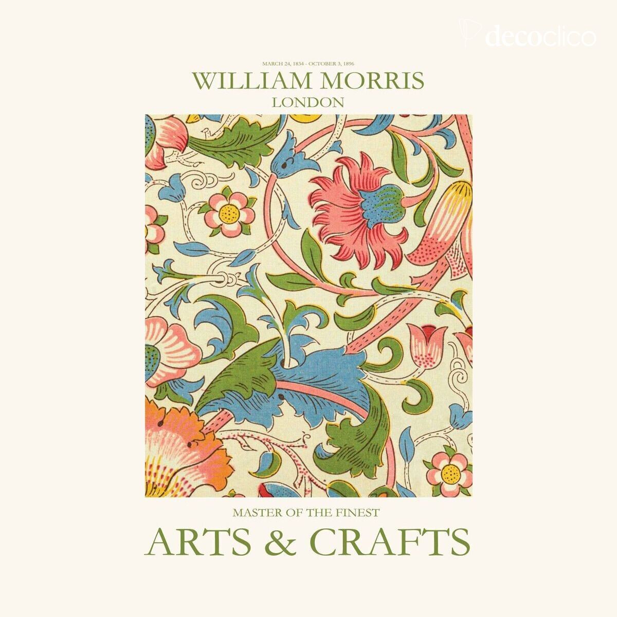 Póster de papel 30x40 cm Arts & Crafts 