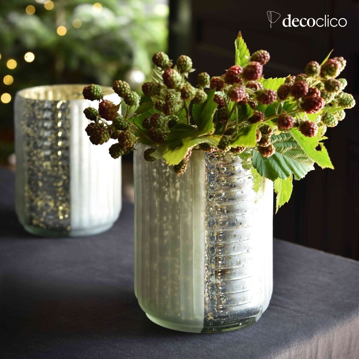 Quecksilberglas, glänzend und mattiert