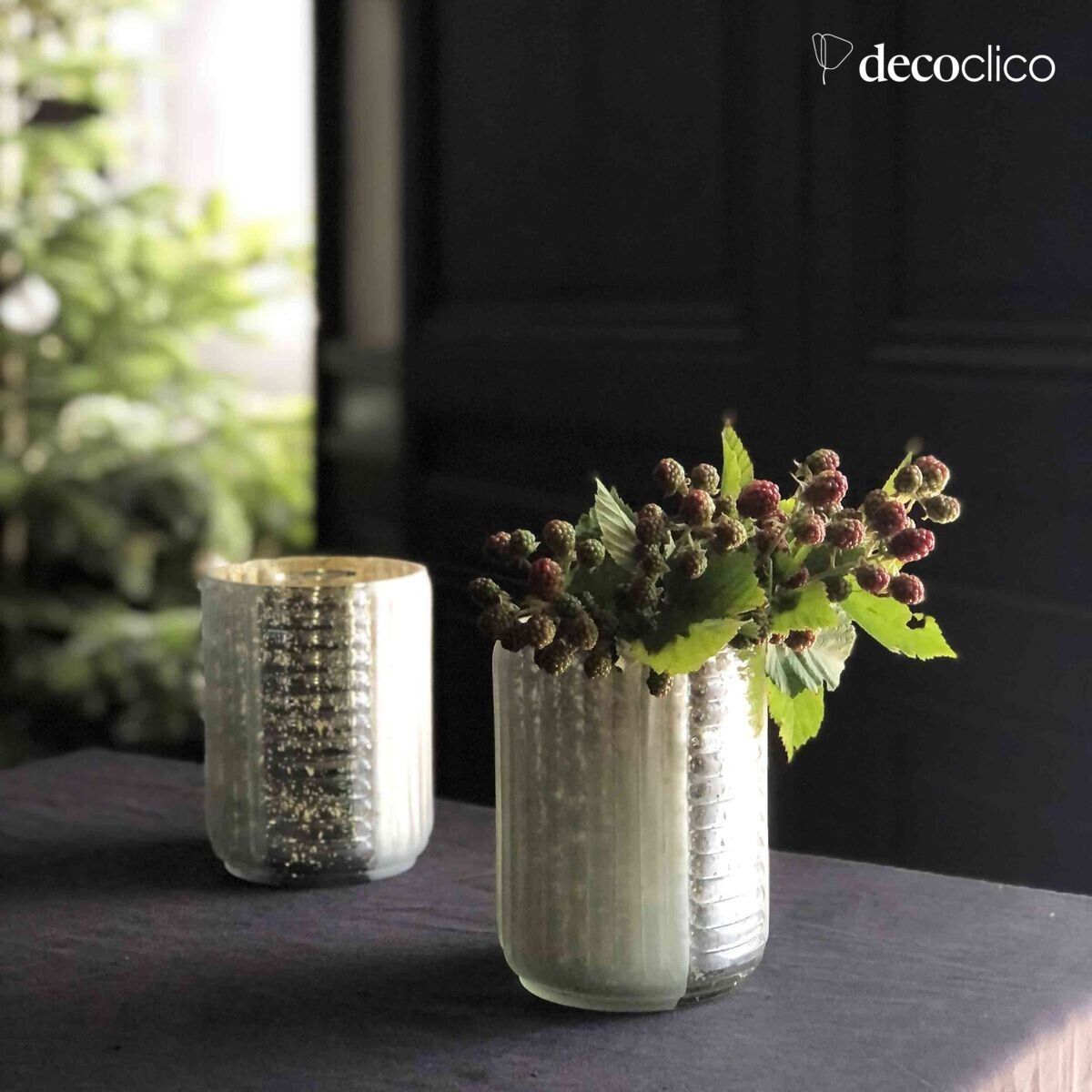 Quecksilberglas, glänzend und mattiert