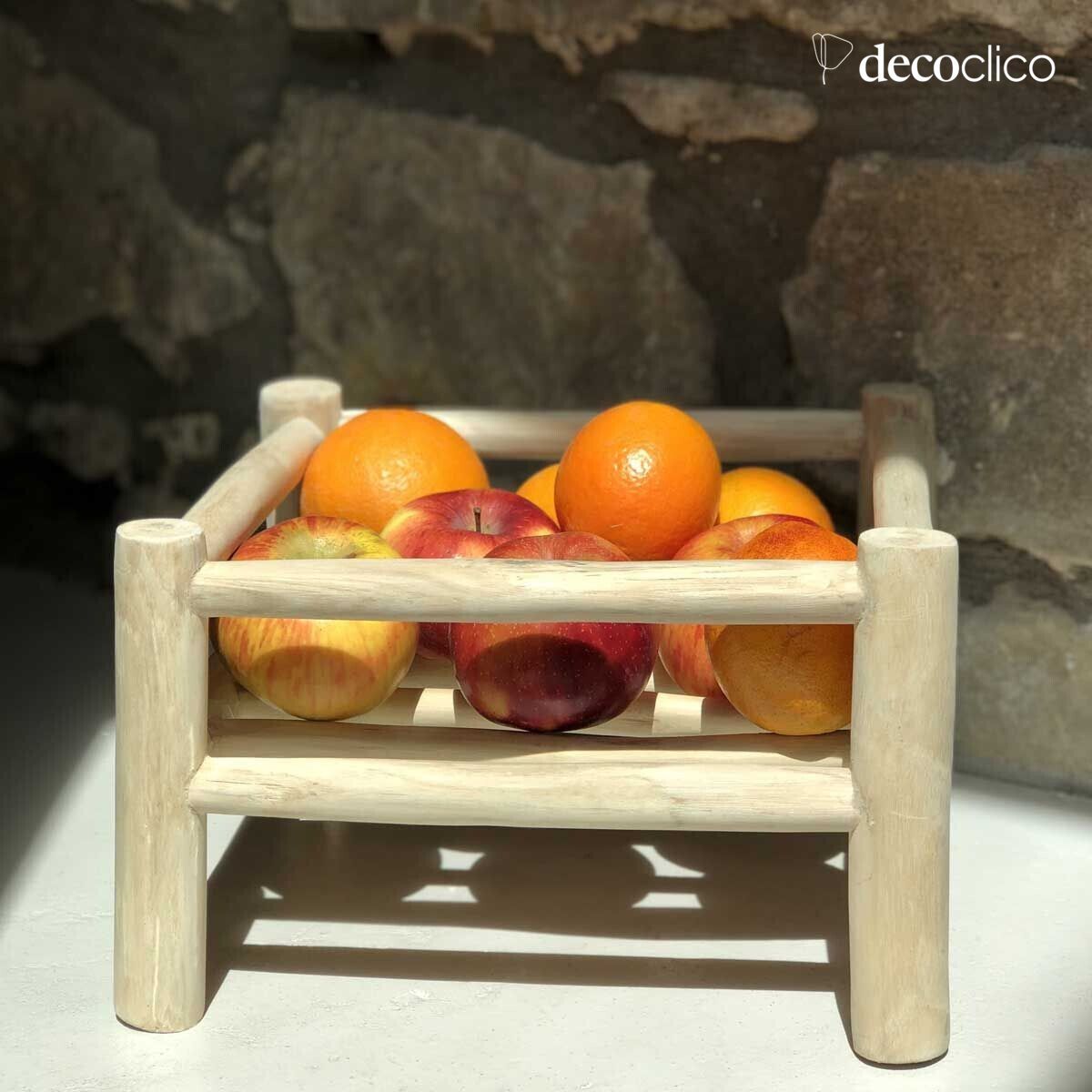 Rangement en bois de teck Pepper