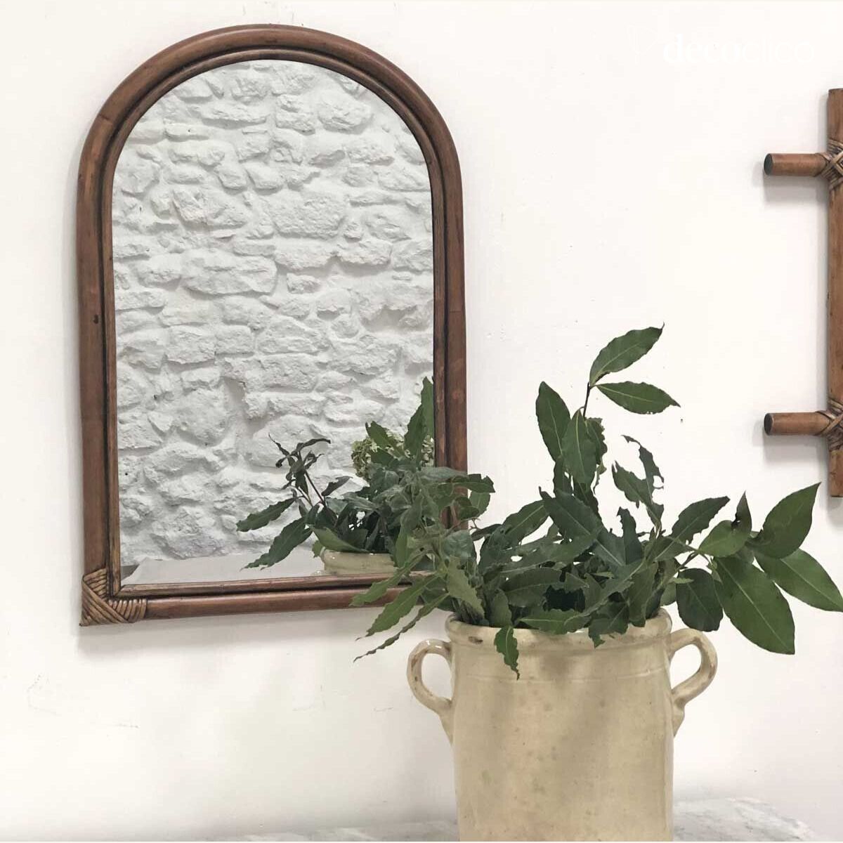 Rattan arch mirror 58 x 40 cm  Marcel