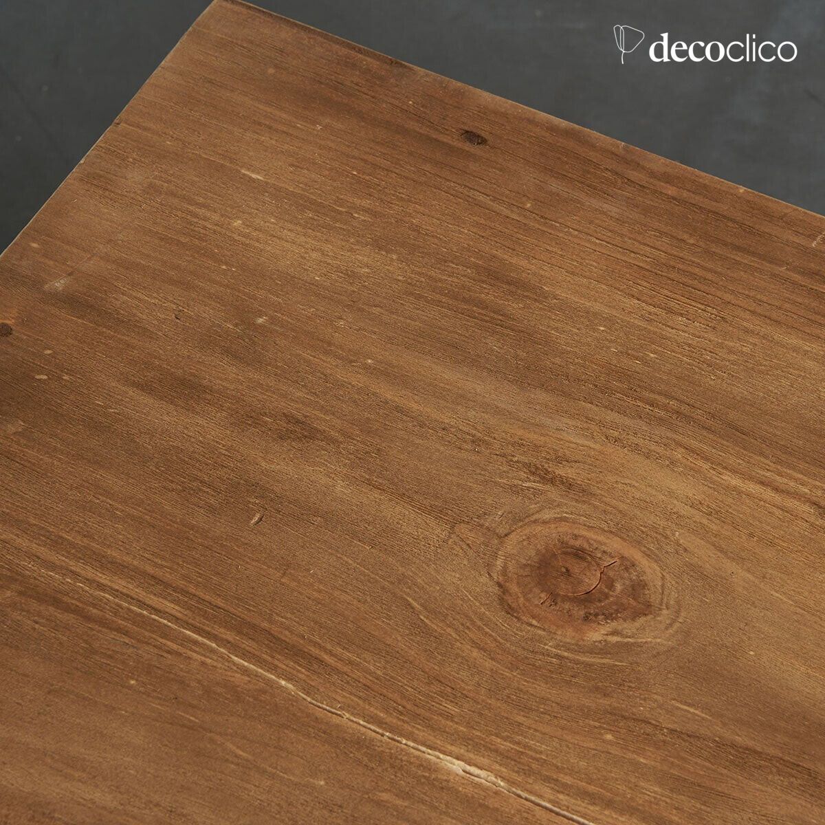 Rectangular coffee table in light recycled wood Vermont