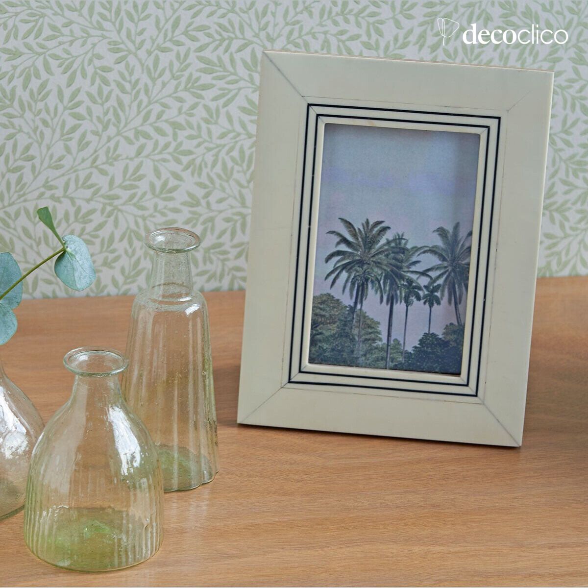 Rectangular frame, ivory color (resin) Manali