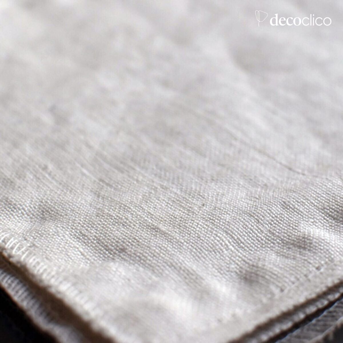 Removable cover armchair in crumpled linen, Cap Breton - off-white