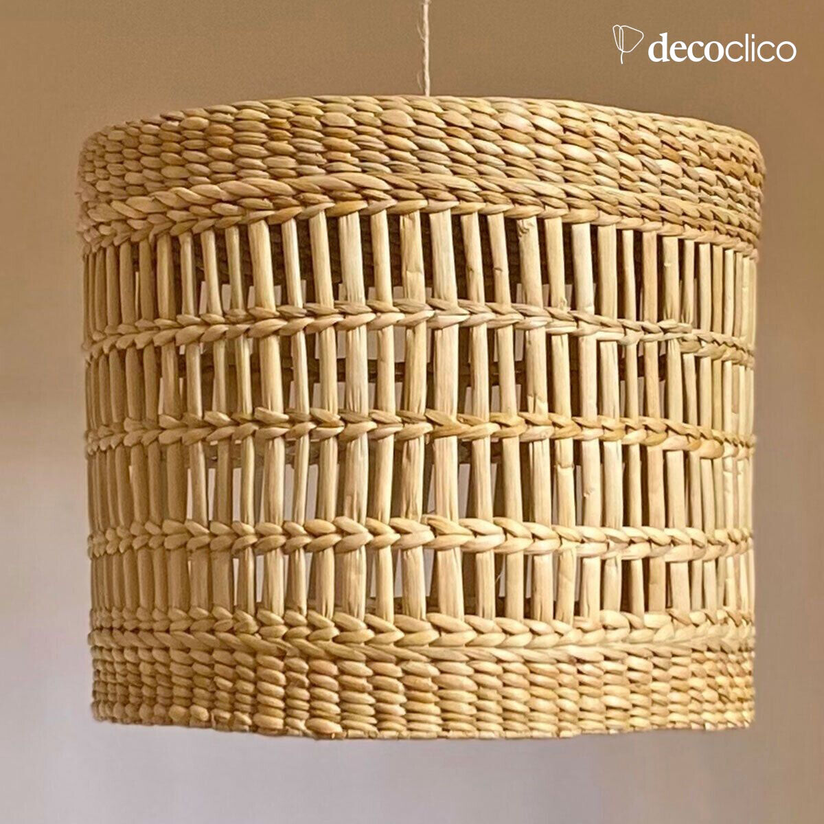 Ronde hanglamp in waterhyacint (niet-geëlektrificeerd) Céleste