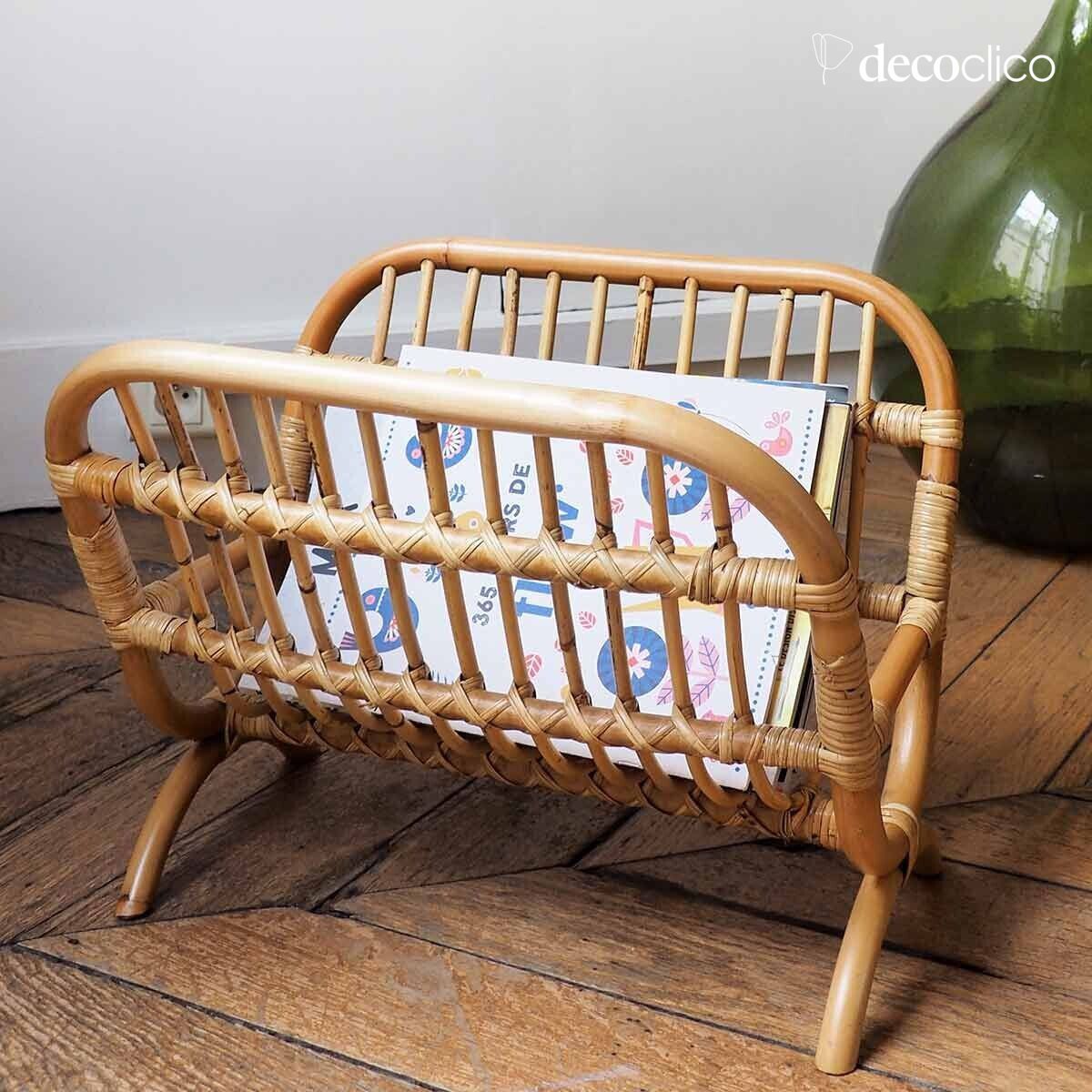 Rotan tijdschriftenrek