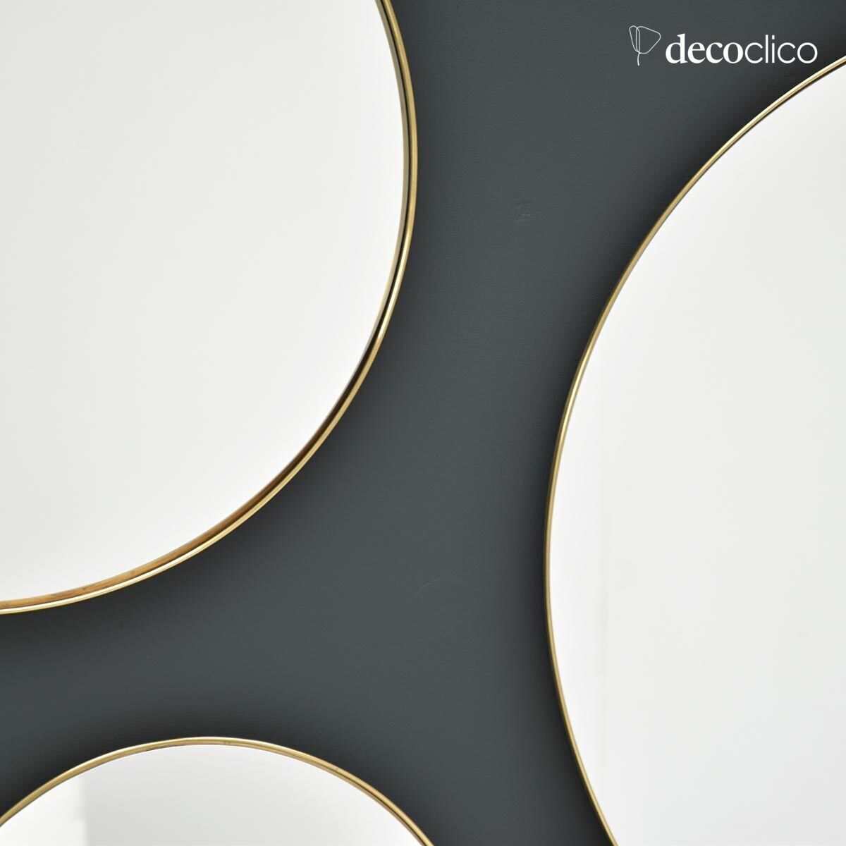 Round brass mirror 60 cm  Murat