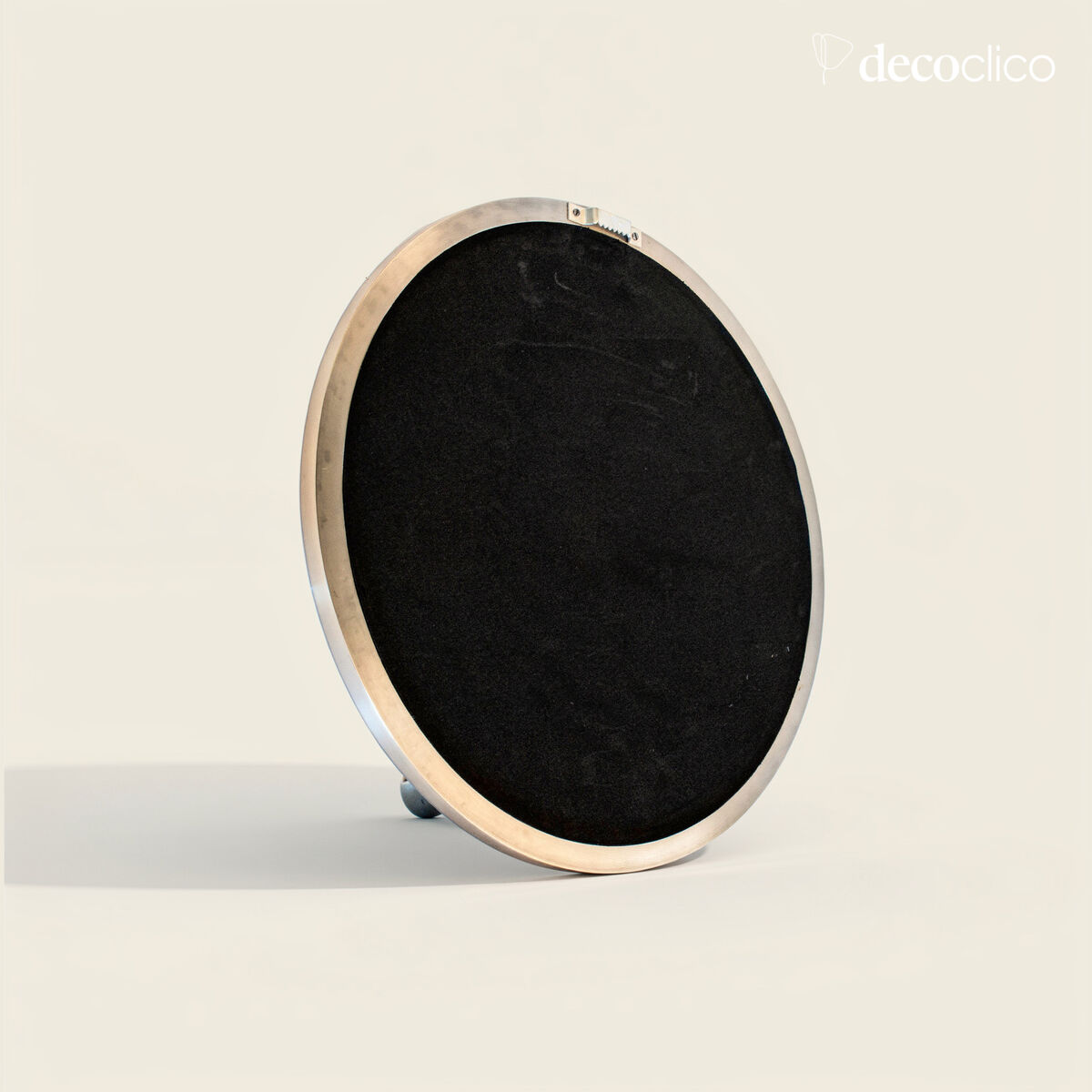 Round mirror in silver-plated brass 60 cm  Murat