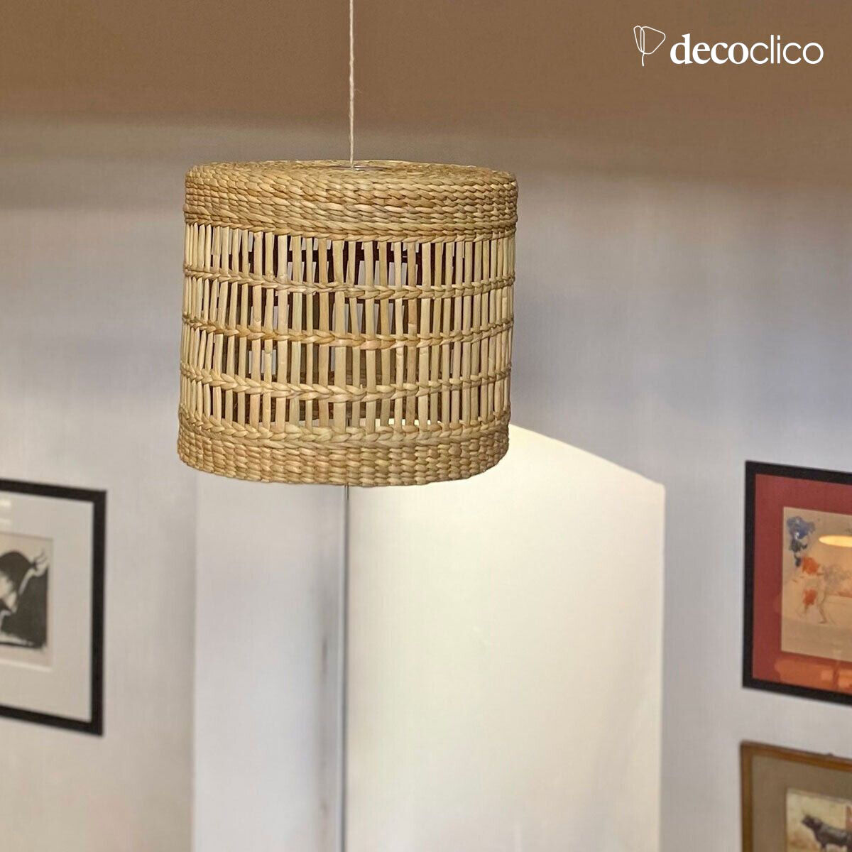 Round water hyacinth hanger (non-electrified) Céleste