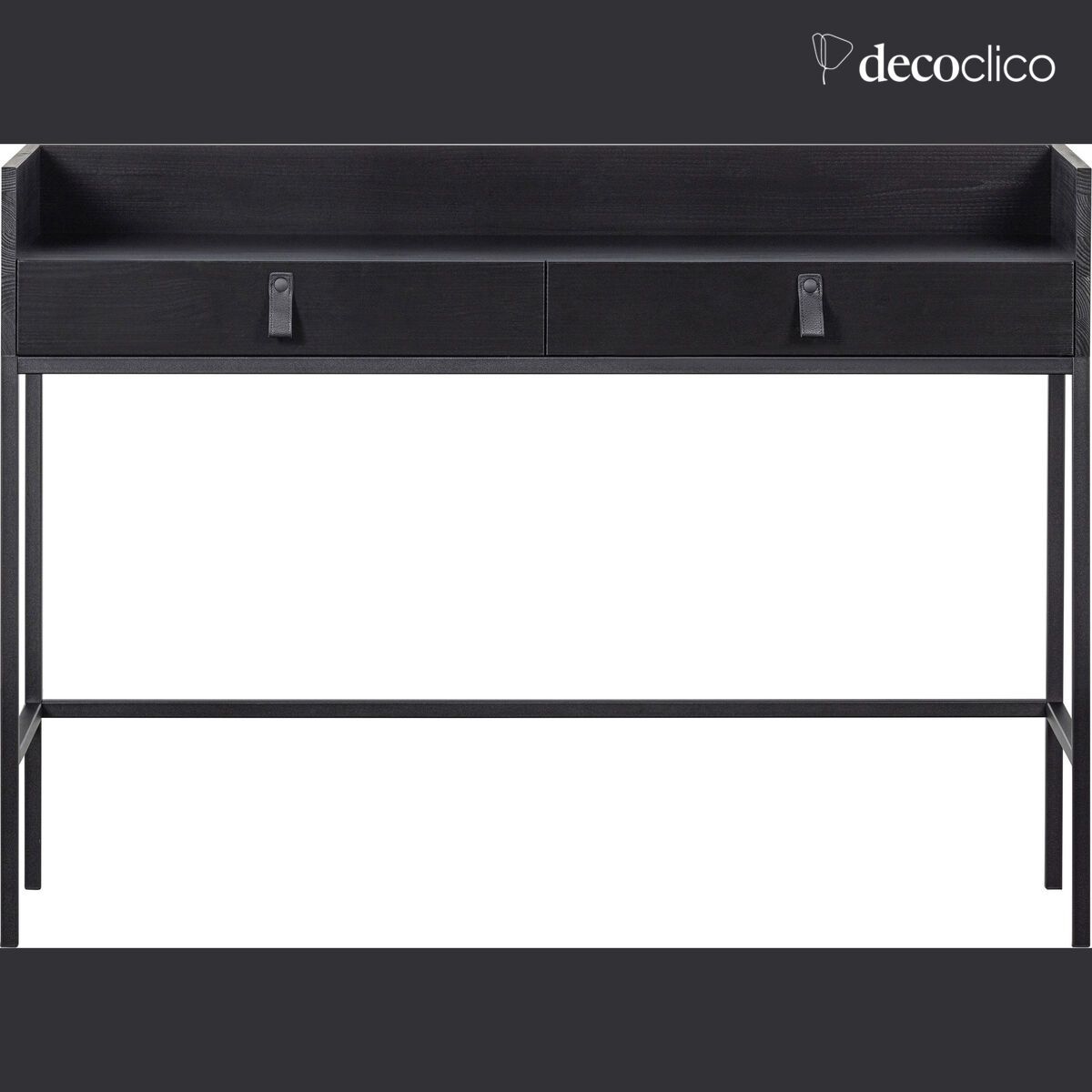 Scrivania in pino nero FSC® Bookazine VT Wonen