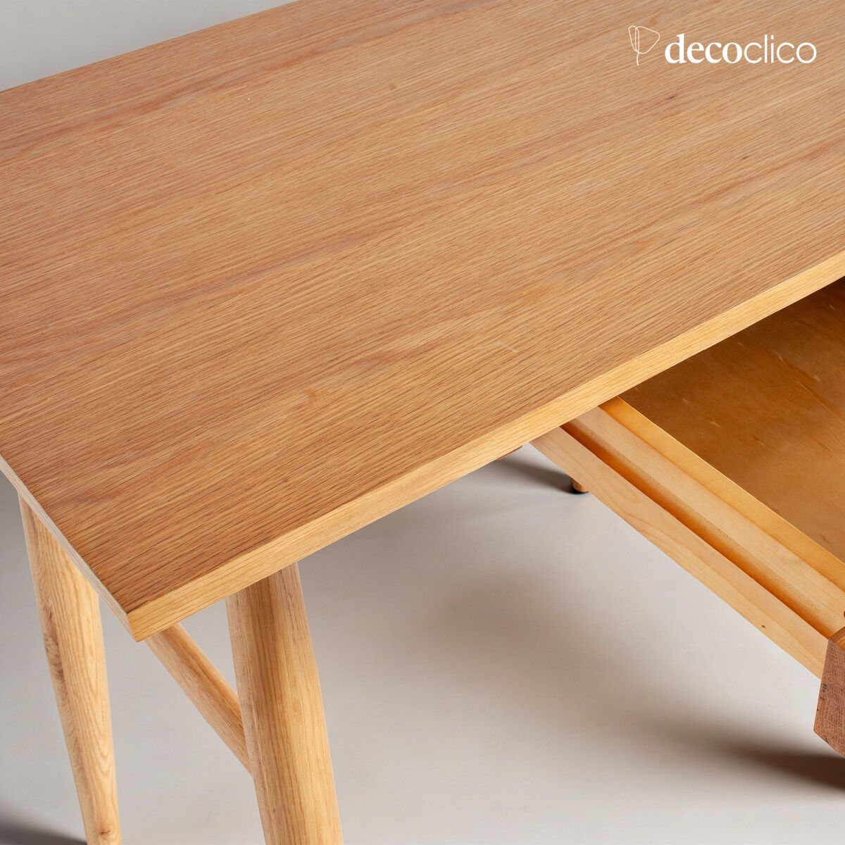 Scrivania in rovere 1 cassetto stile scandinavo Bloom