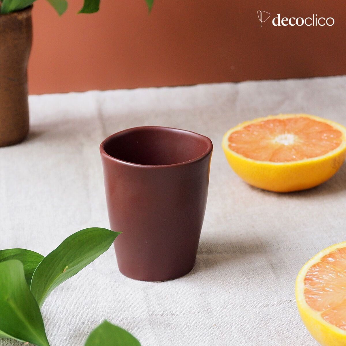 Set de 4 tasses expresso en céramique rouge terracotta Fjord