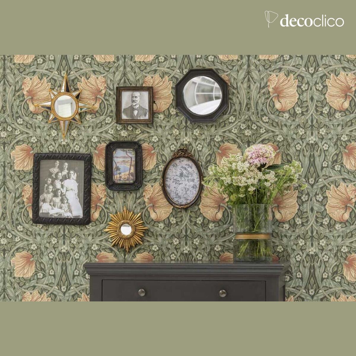 Set de 7 cadres et miroirs style baroque Manderley