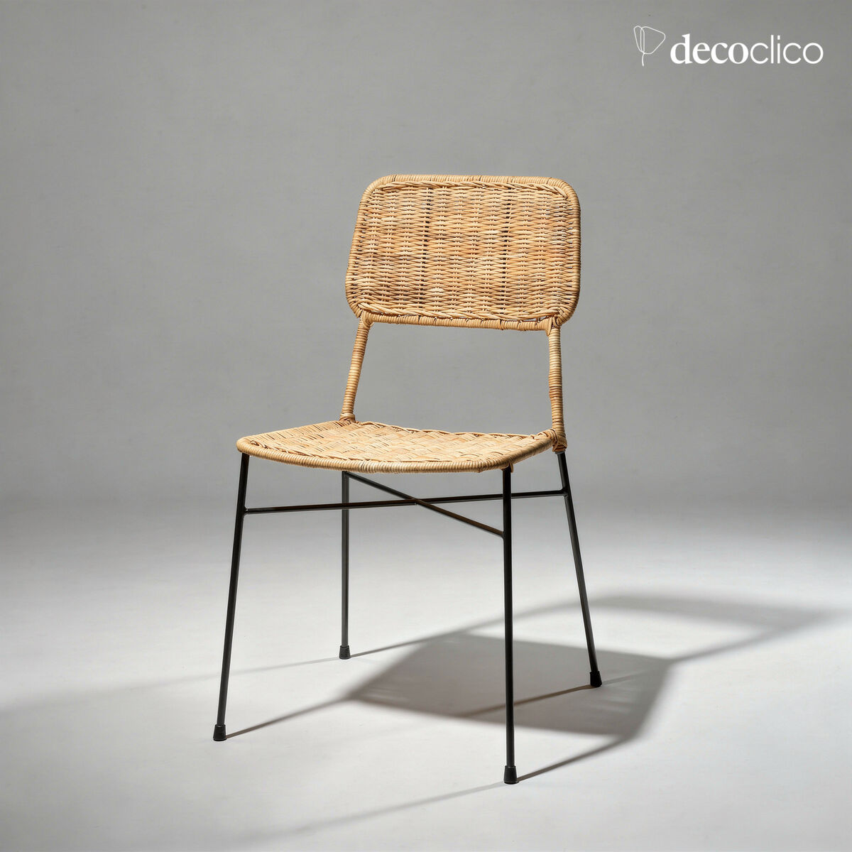 Set di 2 sedie in rattan intrecciato Aout