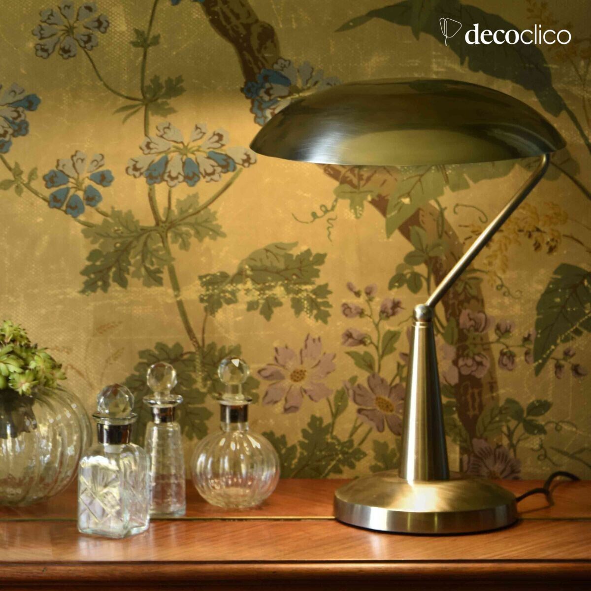 Set di 3 flaconi in vetro inciso con tappo sfaccettato Castille