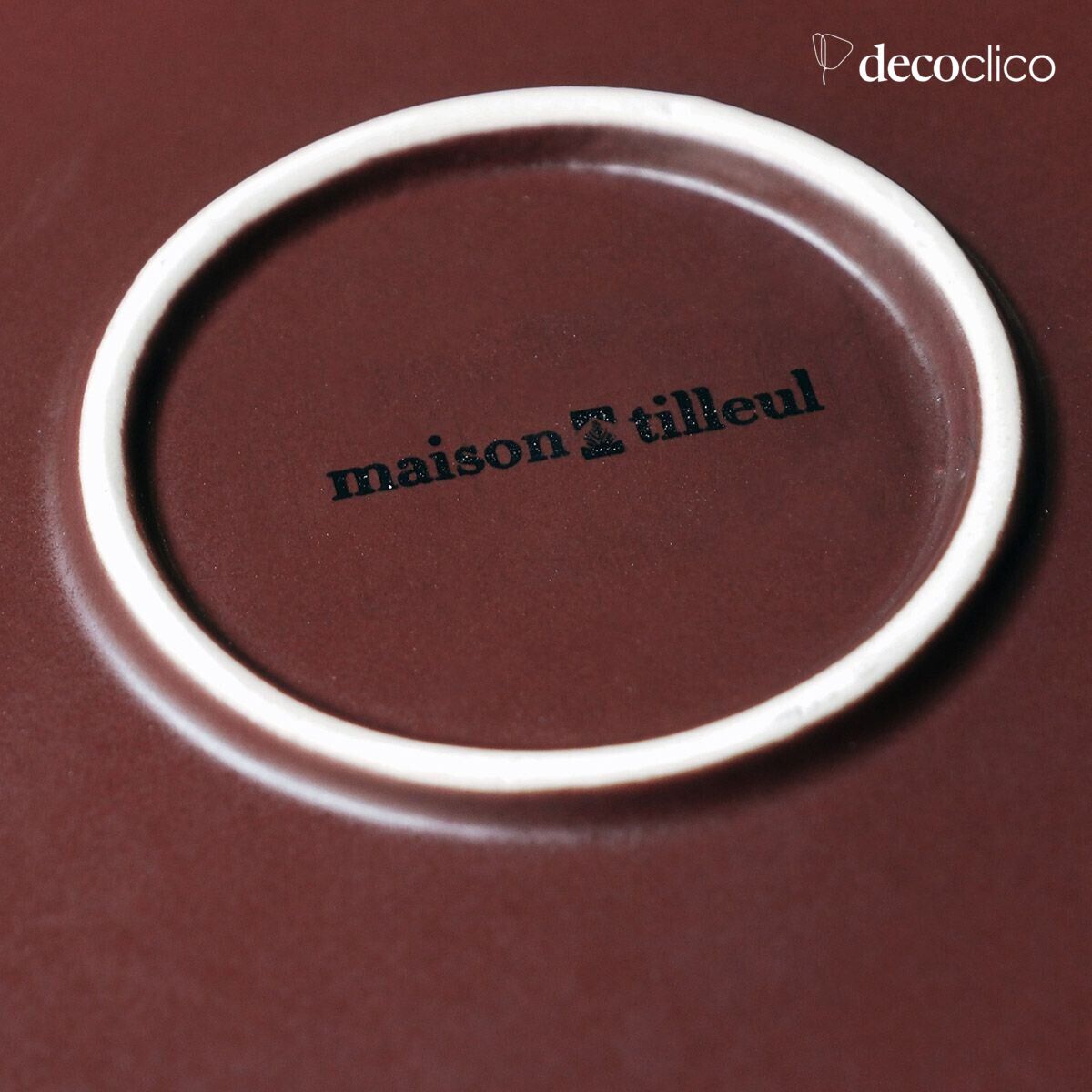 Set di 4 piatti da dessert in ceramica terracotta  Fjord