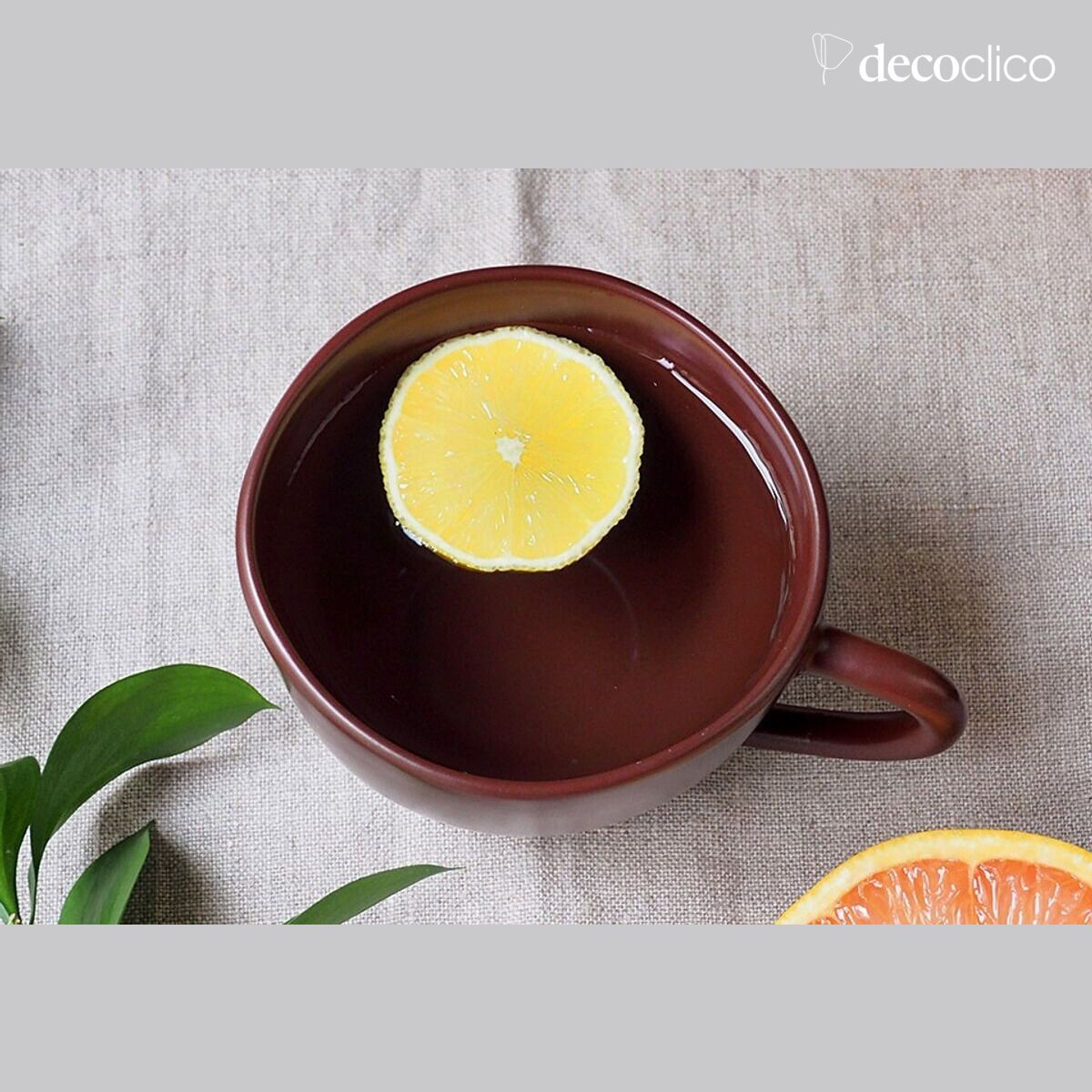 Set di 4 tazze in ceramica rosso terracotta Fjord