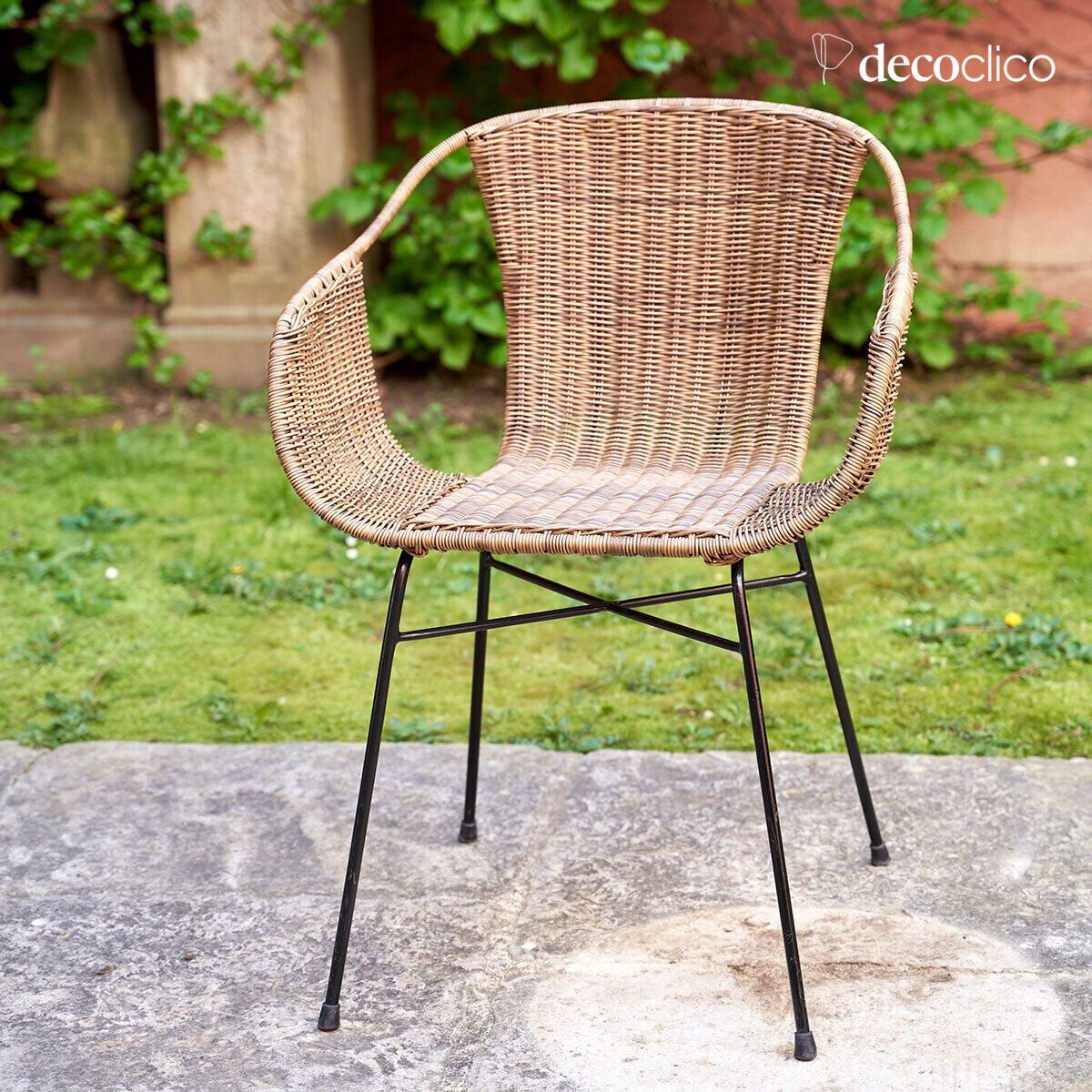 Set mit 2 Stühlen für den Innen- und Außenbereich aus Poly-Rattan