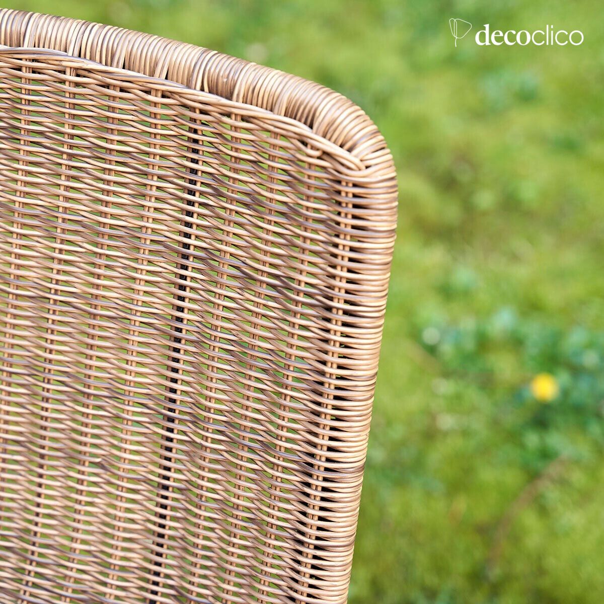 Set mit 2 Stühlen für den Innen- und Außenbereich aus Poly-Rattan