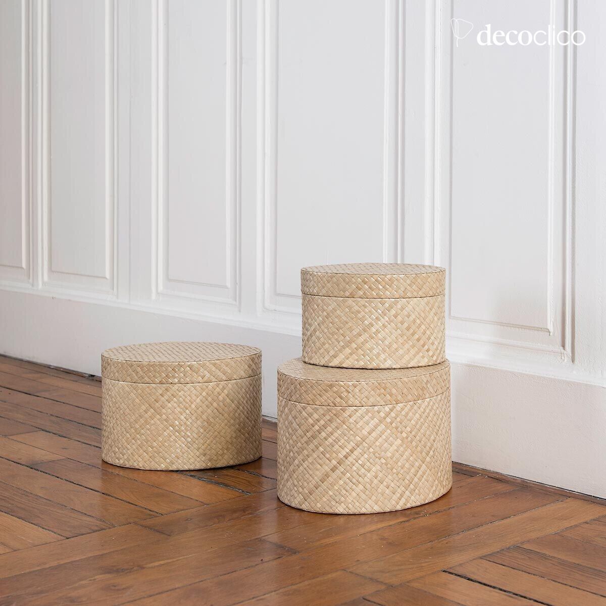 Set mit 3 ovalen Pandan-Dosen  Wayan