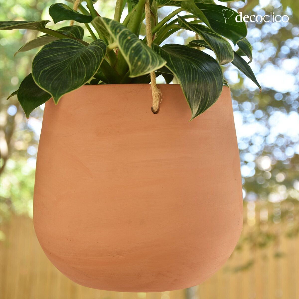 Set of 2 hanging terracotta pots Alma handmade