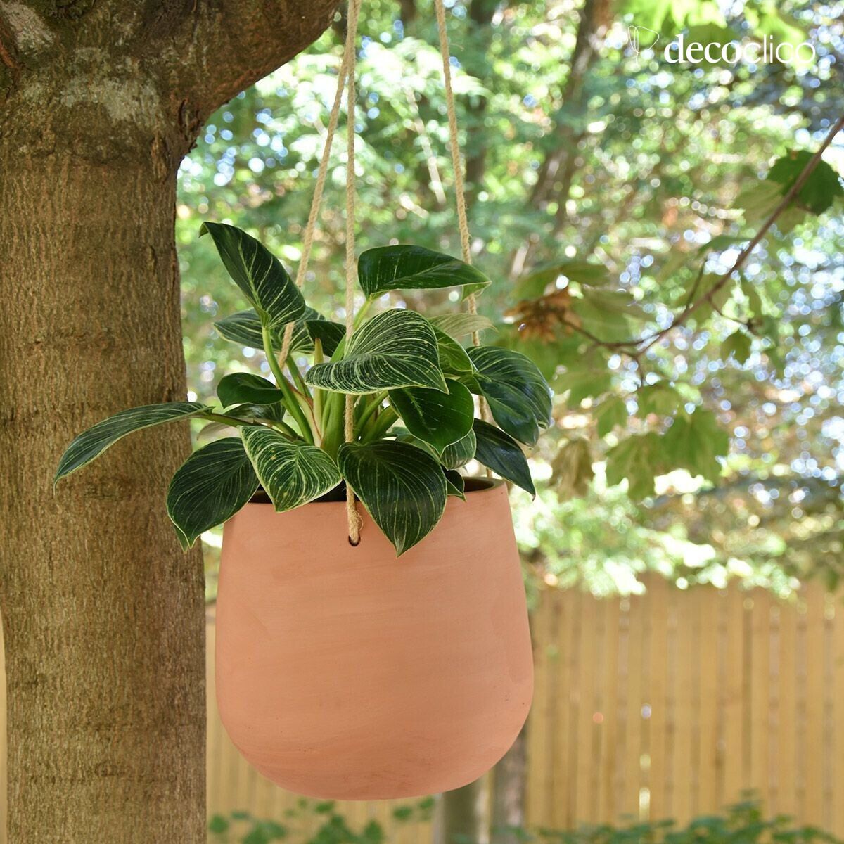 Set of 2 hanging terracotta pots Alma handmade