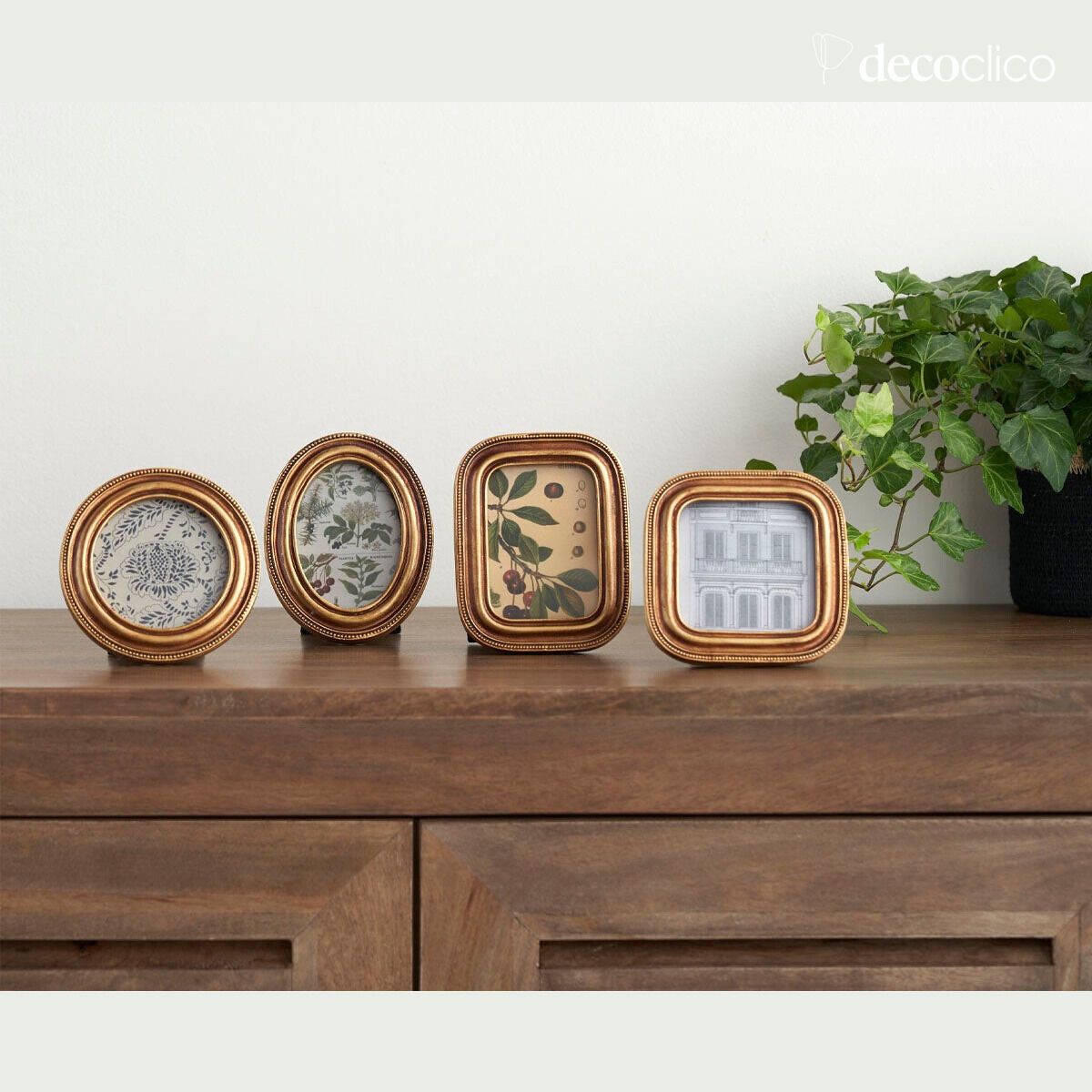 Set van 4 gouden frames om te bevestigen of op te staan Manderley