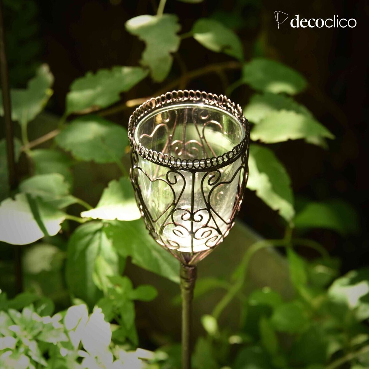 Set van 6 antieke metalen plantenbakken