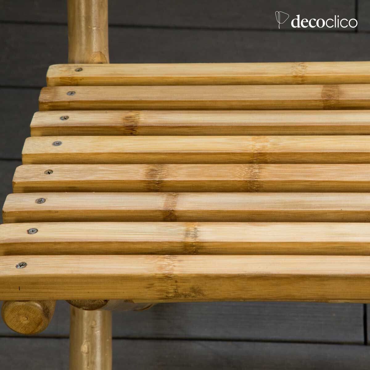 Silla de jardín plegable de bambú natural Taman