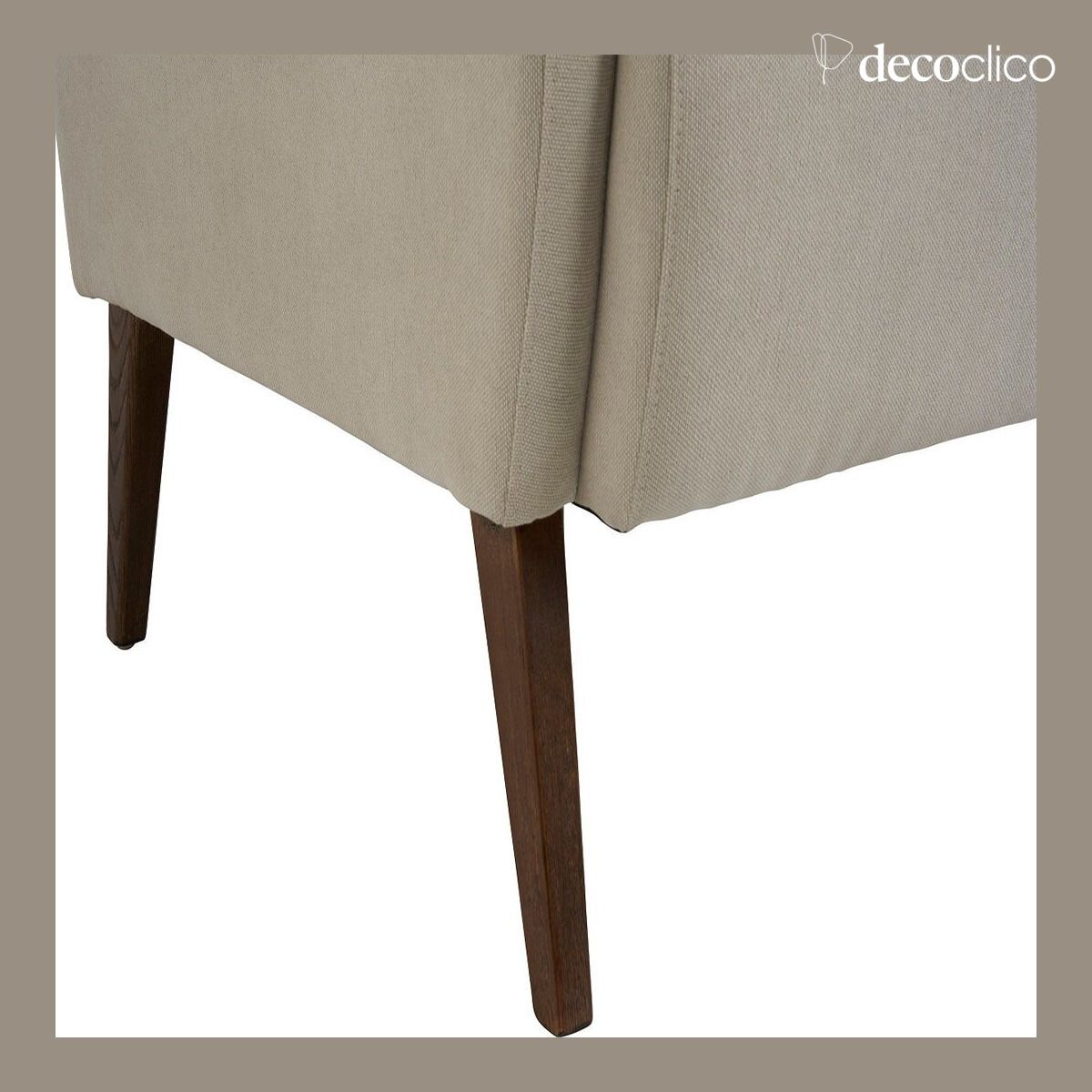 Sillón de lino/algodón natural