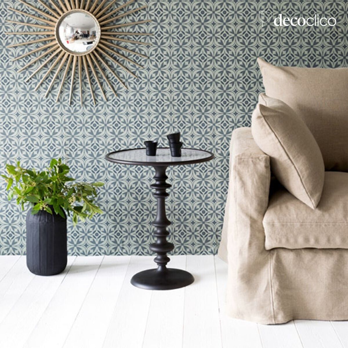 Sofa with removable cover in natural Cap Breton crumpled linen - L 157