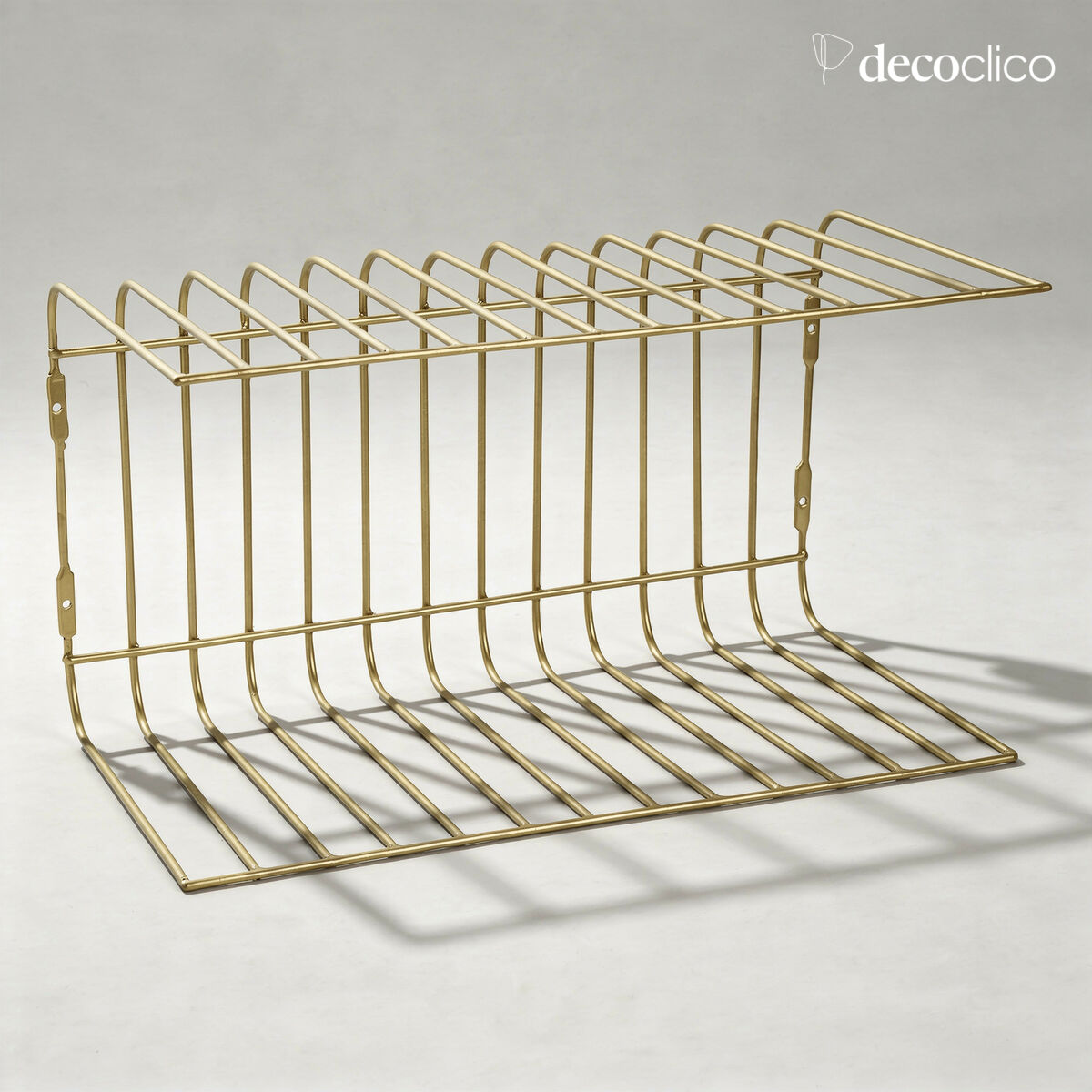 Soporte de pared para platos de metal