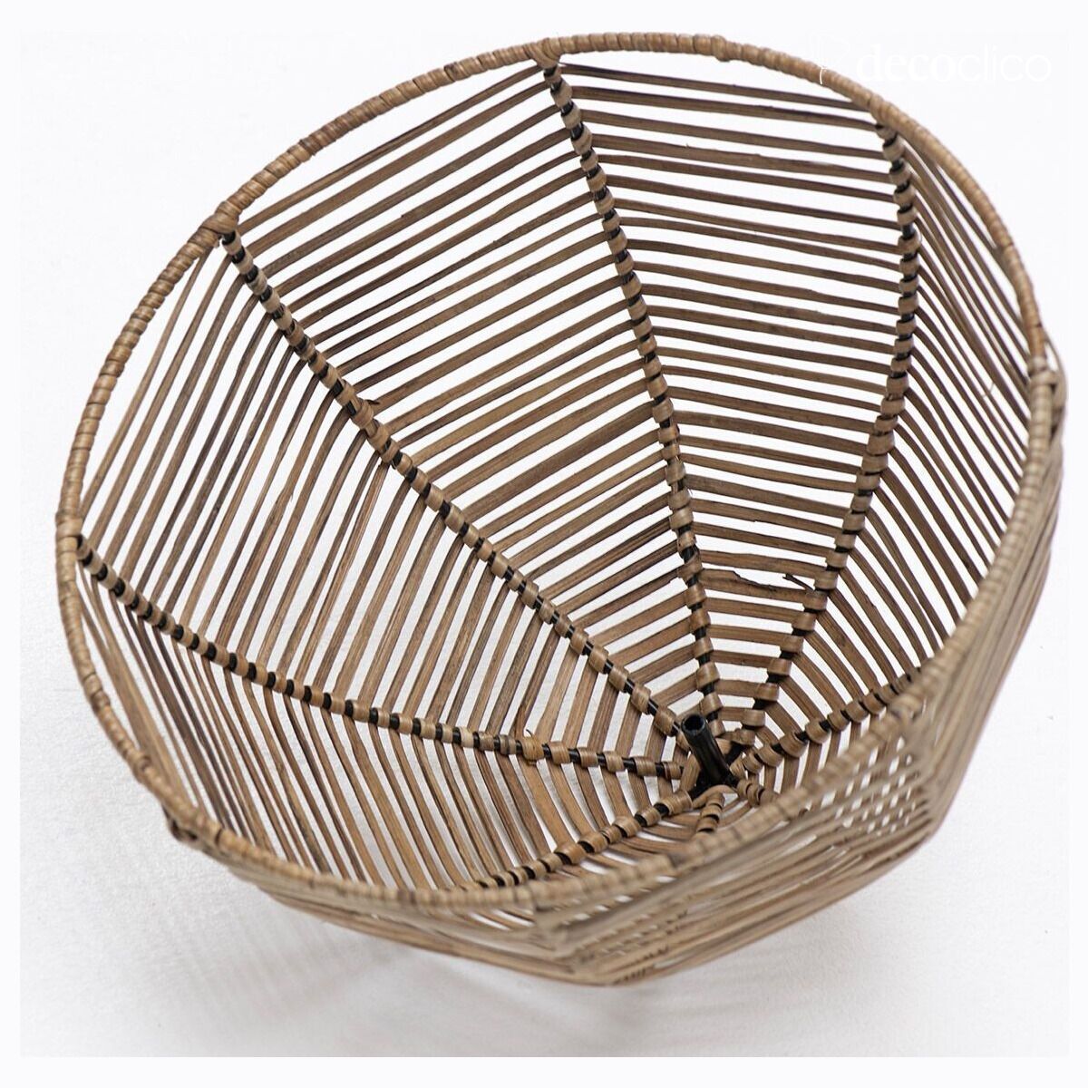 Sospensione a campana in rattan naturale (non elettrificata) Kamo