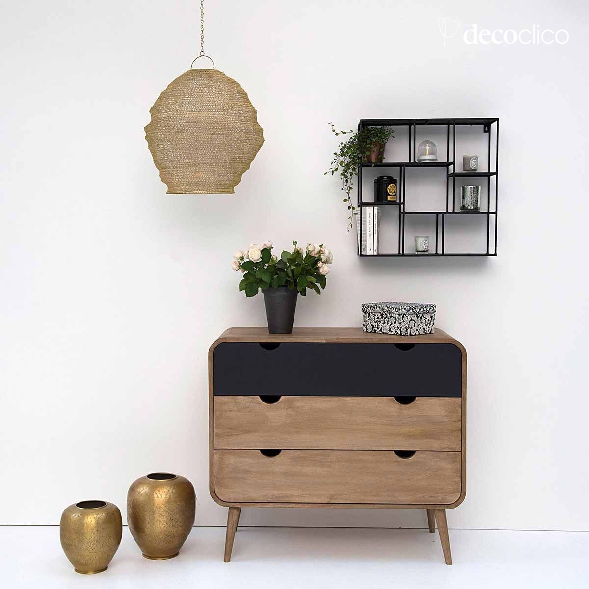 Sospensione in filo metallico dorato (non elettrificata)