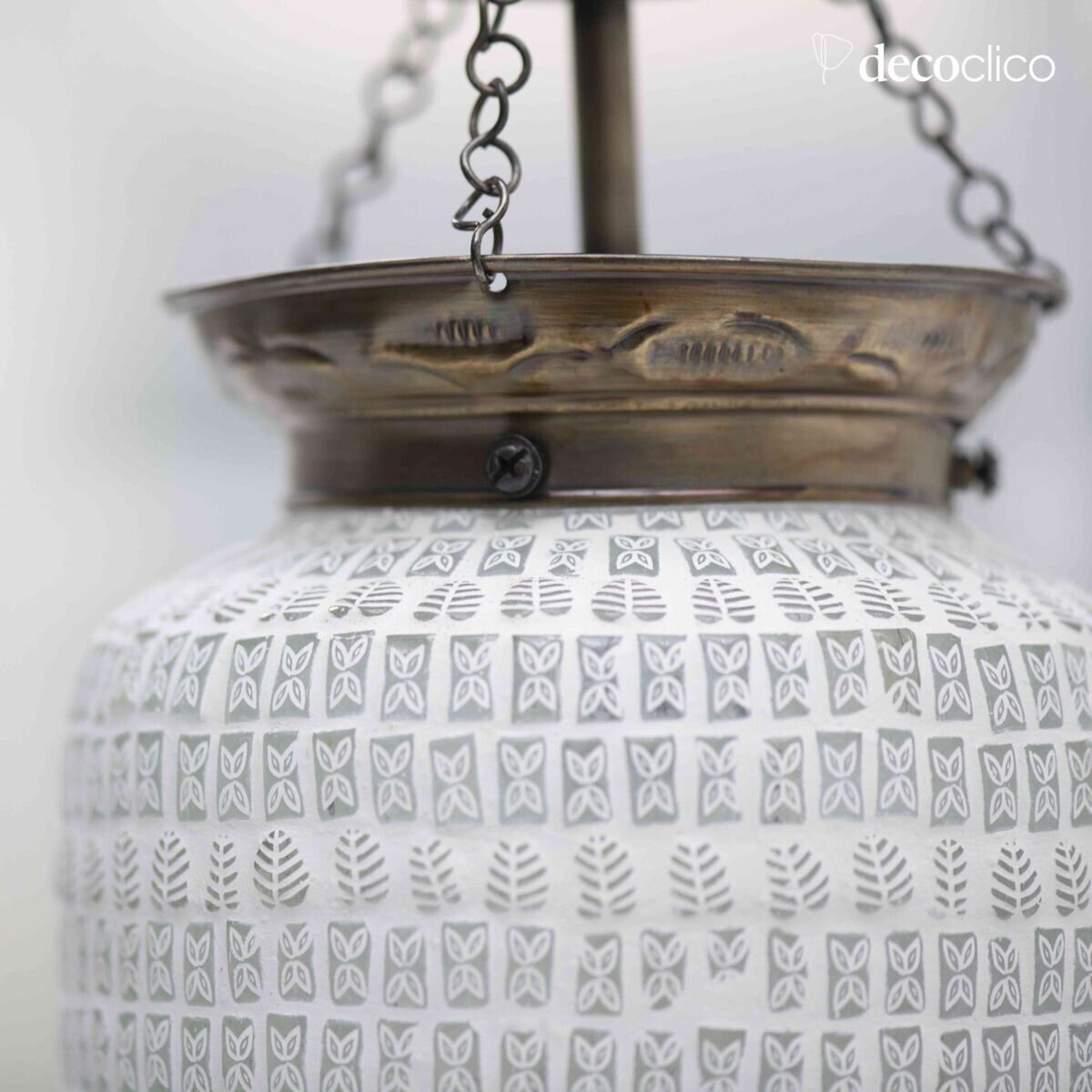 Sospensione in mosaico di vetro - bianco Bangalore