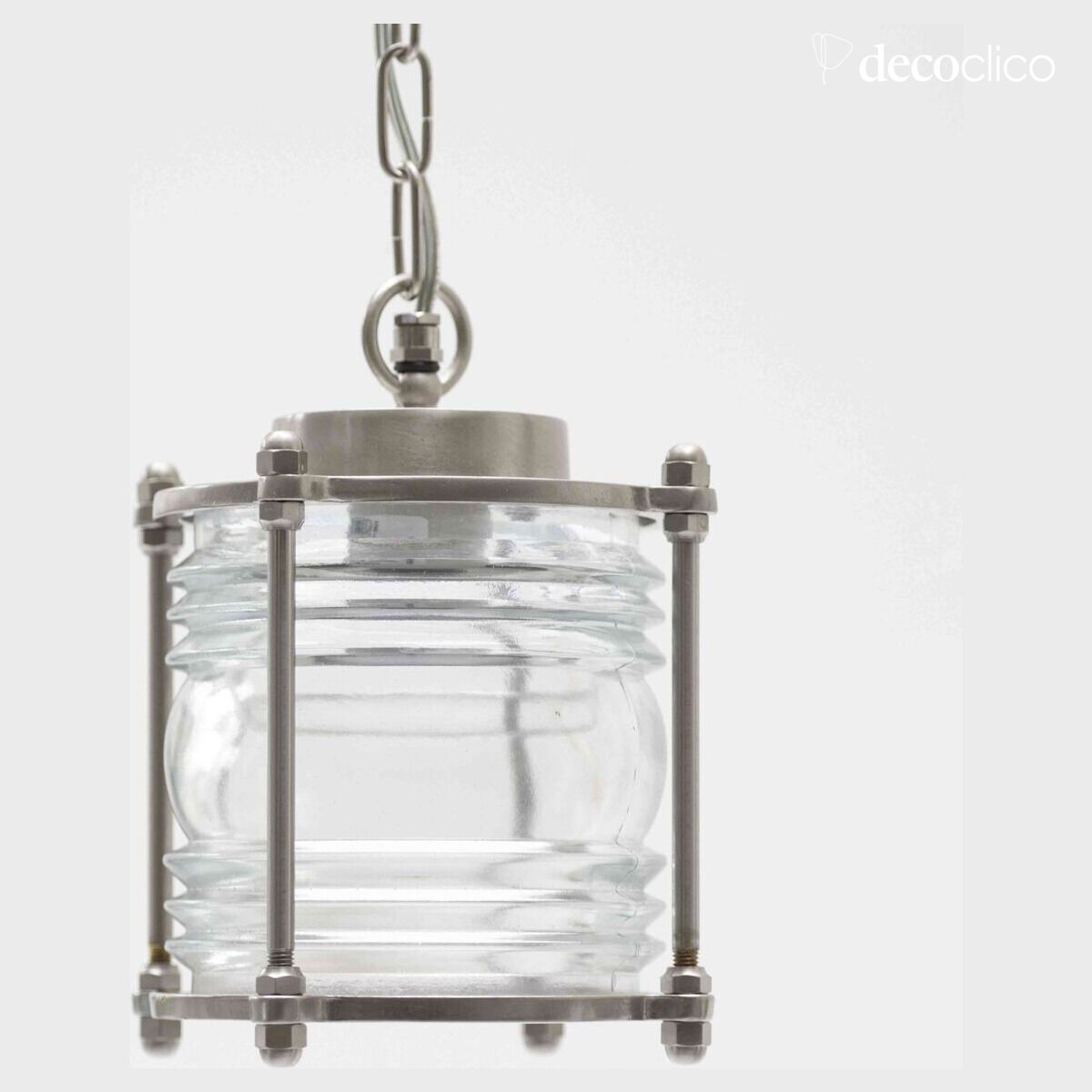 Sospensione in nickel opaco con catena Egee