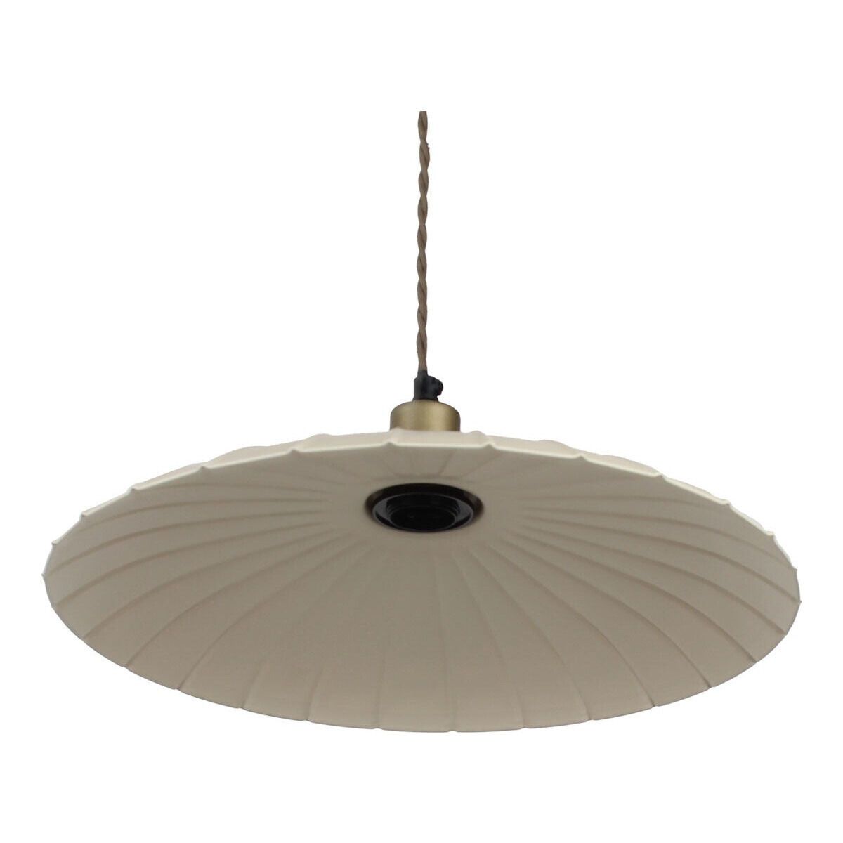 Sospensione vintage in metallo color crema Odette