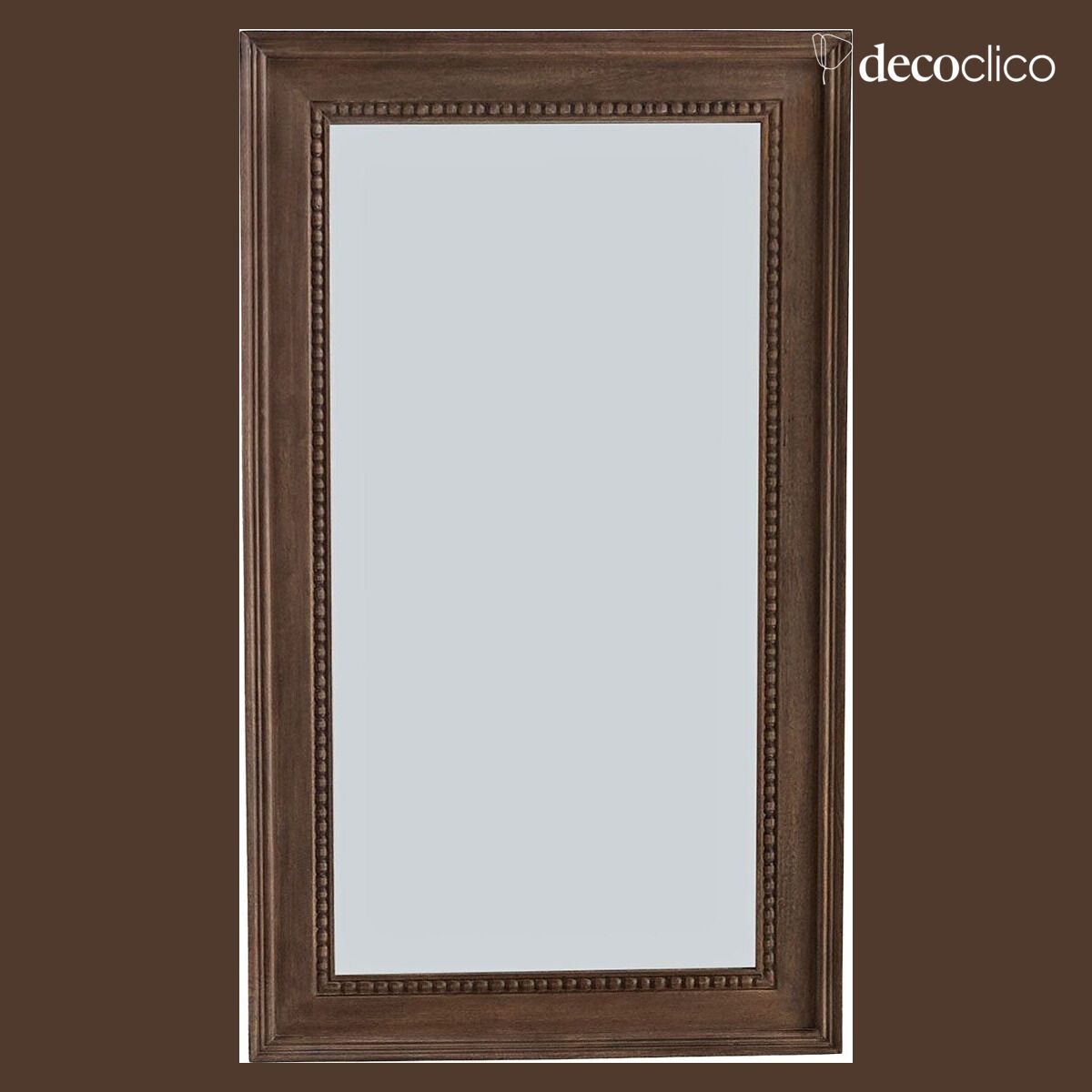 Specchio con cornice in legno di mango vintage 70 x 120 cm