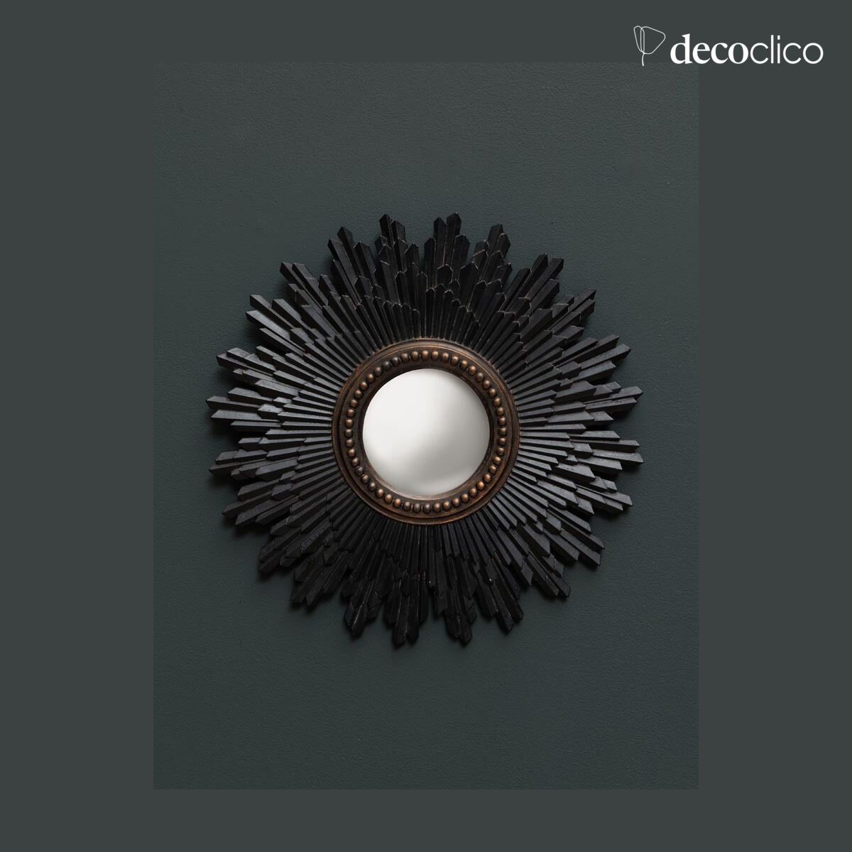 Specchio convesso rotondo color carbone Soleil 