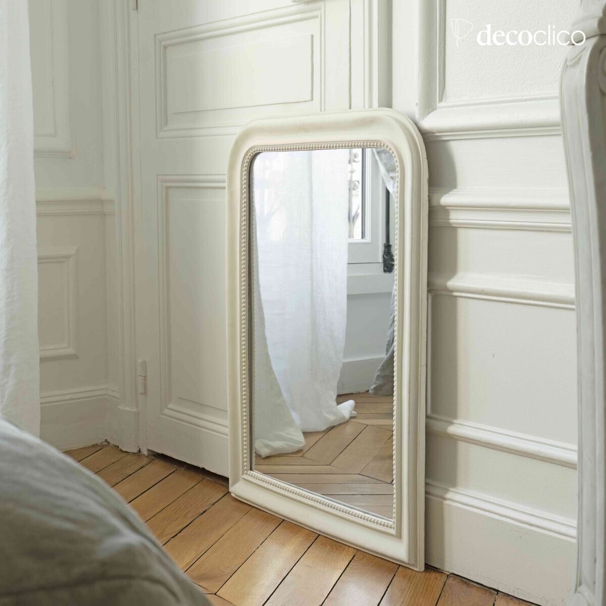 Specchio da parete bianco 59 x 78 cm Manderley