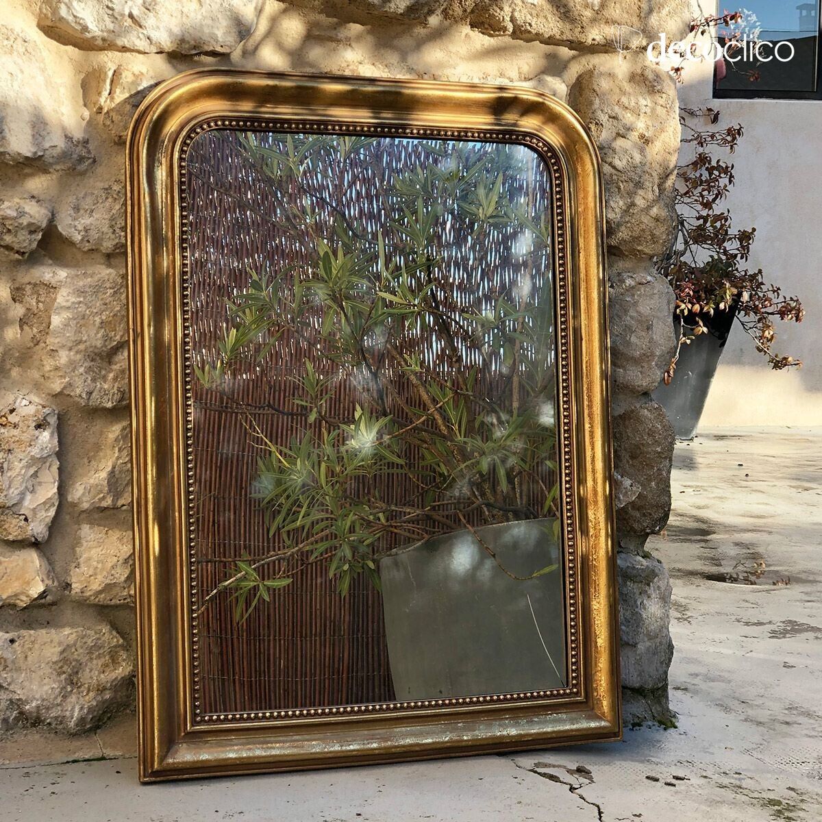 Specchio da parete dorato 59 x 78 cm Manderley