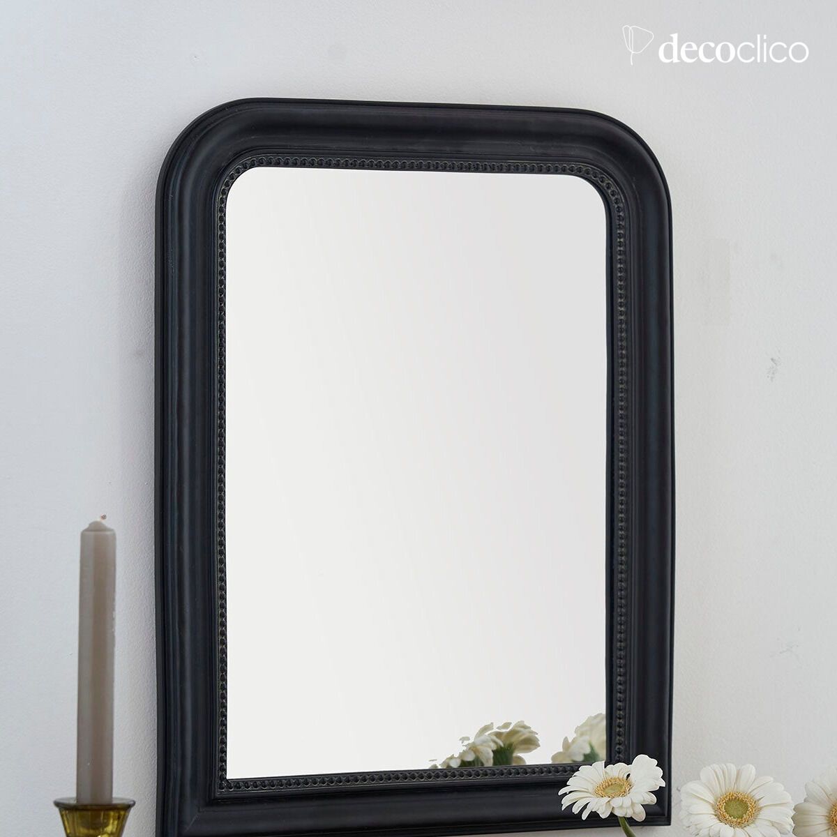 Specchio da parete nero carbone 40 x 53 cm  Manderley