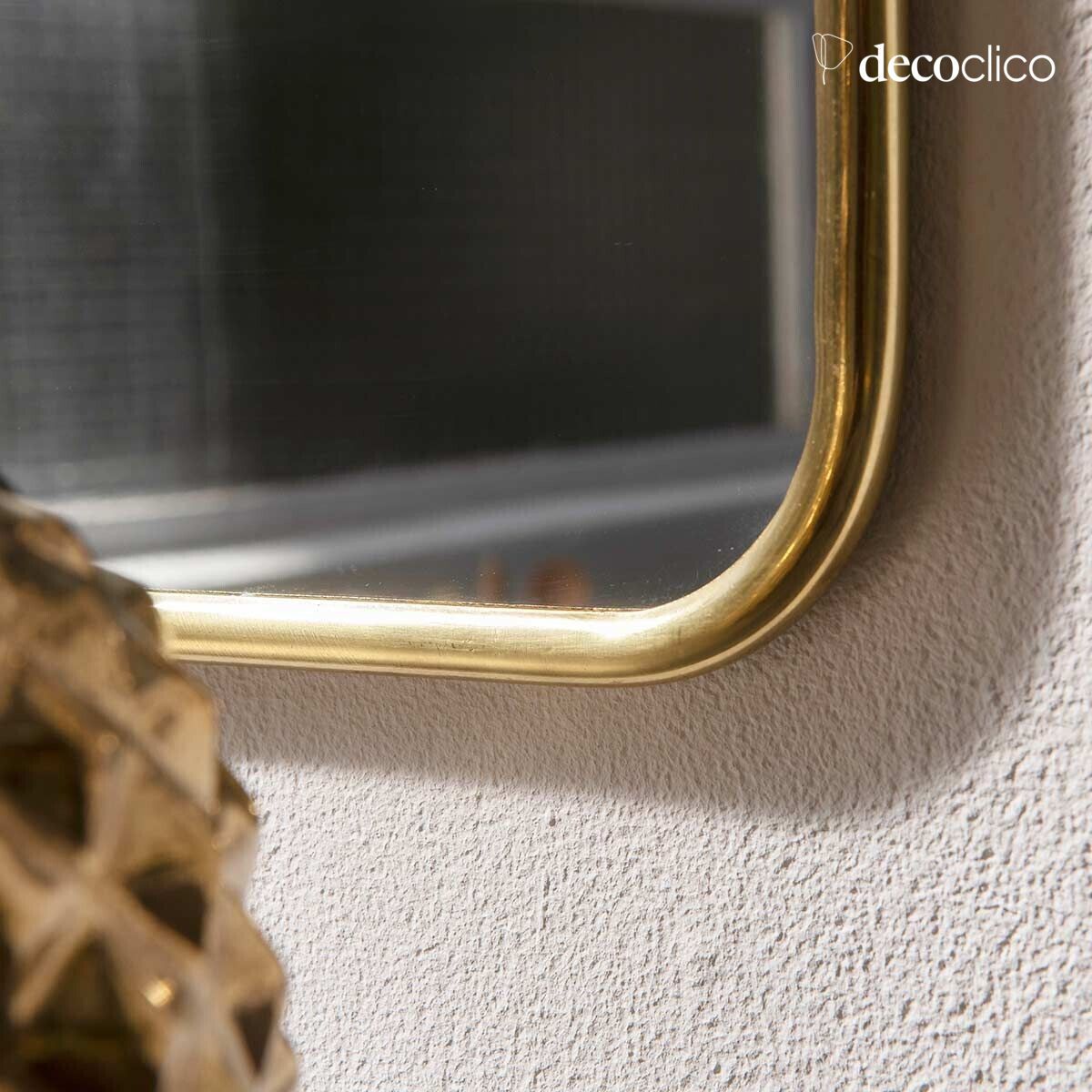 Specchio rettangolare in ottone dorato 85 x 55 cm  Chaumont