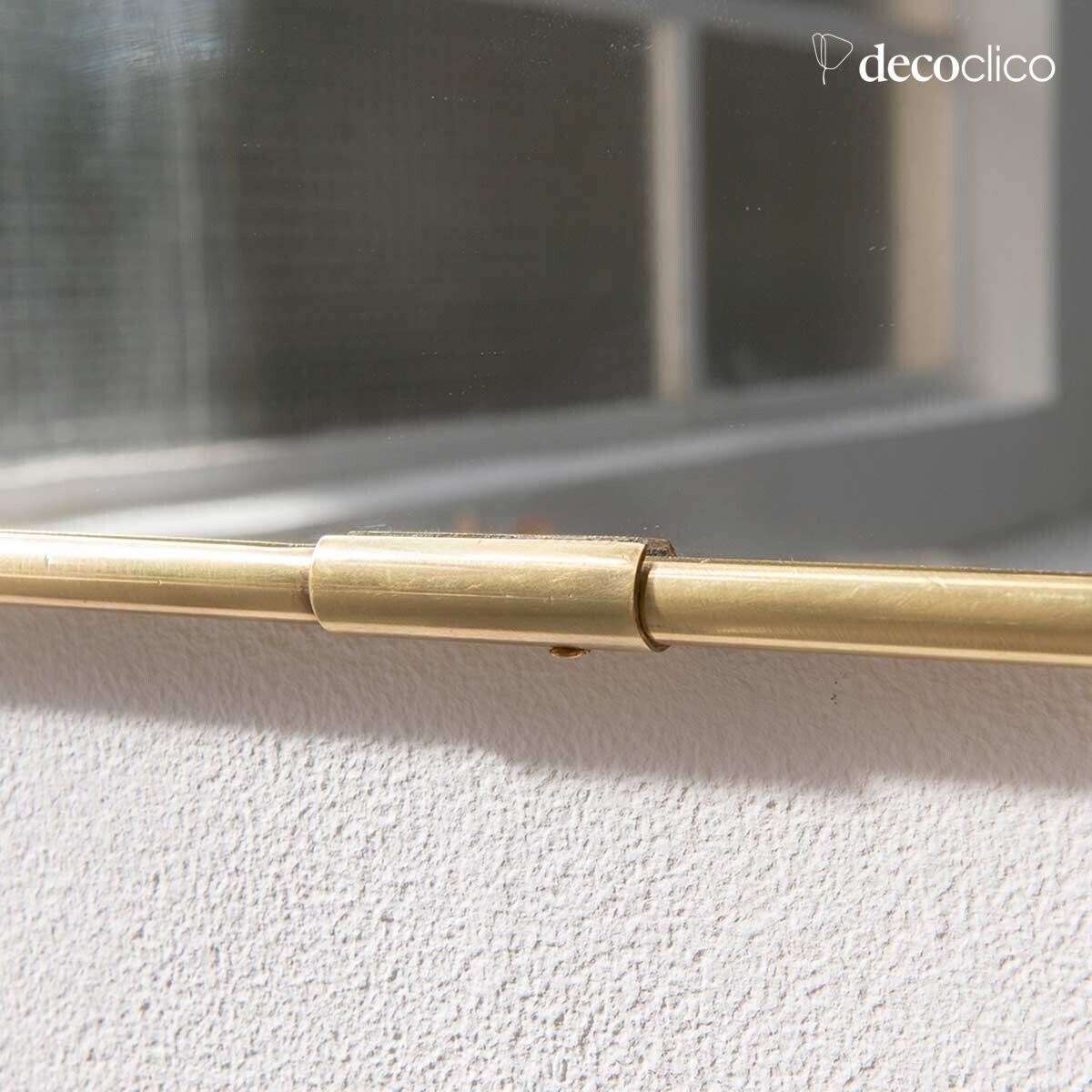 Specchio rettangolare in ottone dorato 85 x 55 cm  Chaumont