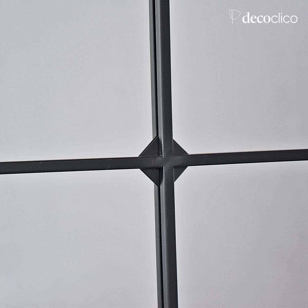 Spiegel Fenster Metall schwarz 130 x 90 cm  Saïgon