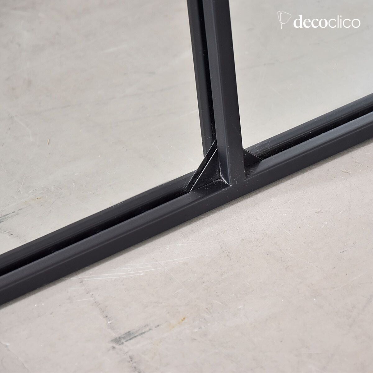 Spiegel Fenster Metall schwarz 130 x 90 cm  Saïgon